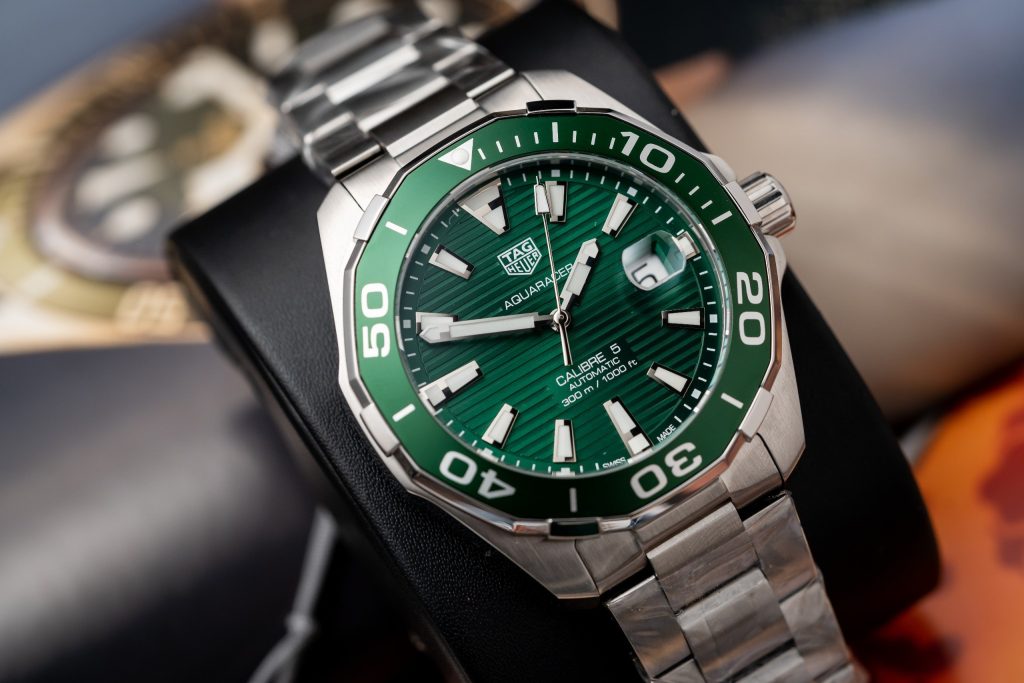 Tag Heuer Aquaracer WAY201S.BA0927 Best Replica Green Dial 43mm (7)