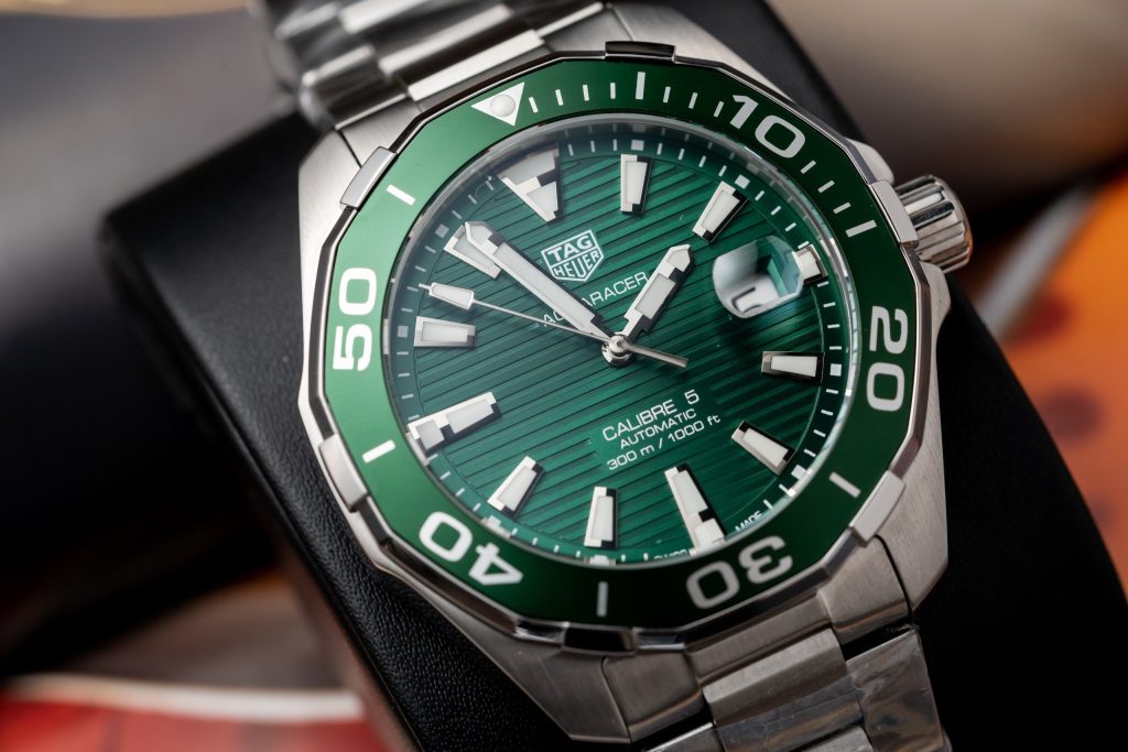 Tag Heuer Aquaracer WAY201S.BA0927 Best Replica Green Dial 43mm (7)