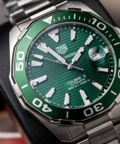 Tag Heuer Aquaracer WAY201S.BA0927 Best Replica Green Dial 43mm (7)