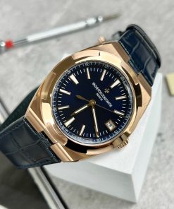 Vacheron Constantin Overseas 4500V Blue Leather Replica Watches 42mm (2)