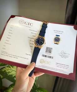 Vacheron Constantin Overseas 4500V Gold Wrapped Replica Watch Dial Blue 41mm (2)