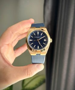 Vacheron Constantin Overseas 4500V Gold Wrapped Replica Watch Dial Blue 41mm (2)