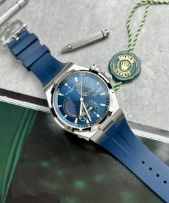 Vacheron Constantin Overseas 49150 Replica Watches Blue Rubber Strap (1)