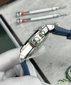 Vacheron Constantin Overseas 49150 Replica Watches Blue Rubber Strap (1)