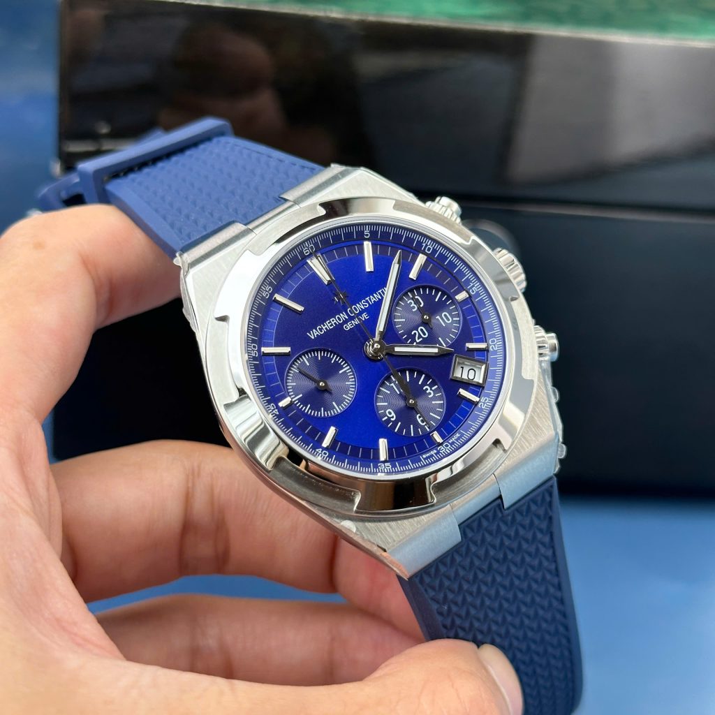 Vacheron Constantin Overseas 5500V Chronograph Replica Watches Blue Dial 8F Factory 42 (2)