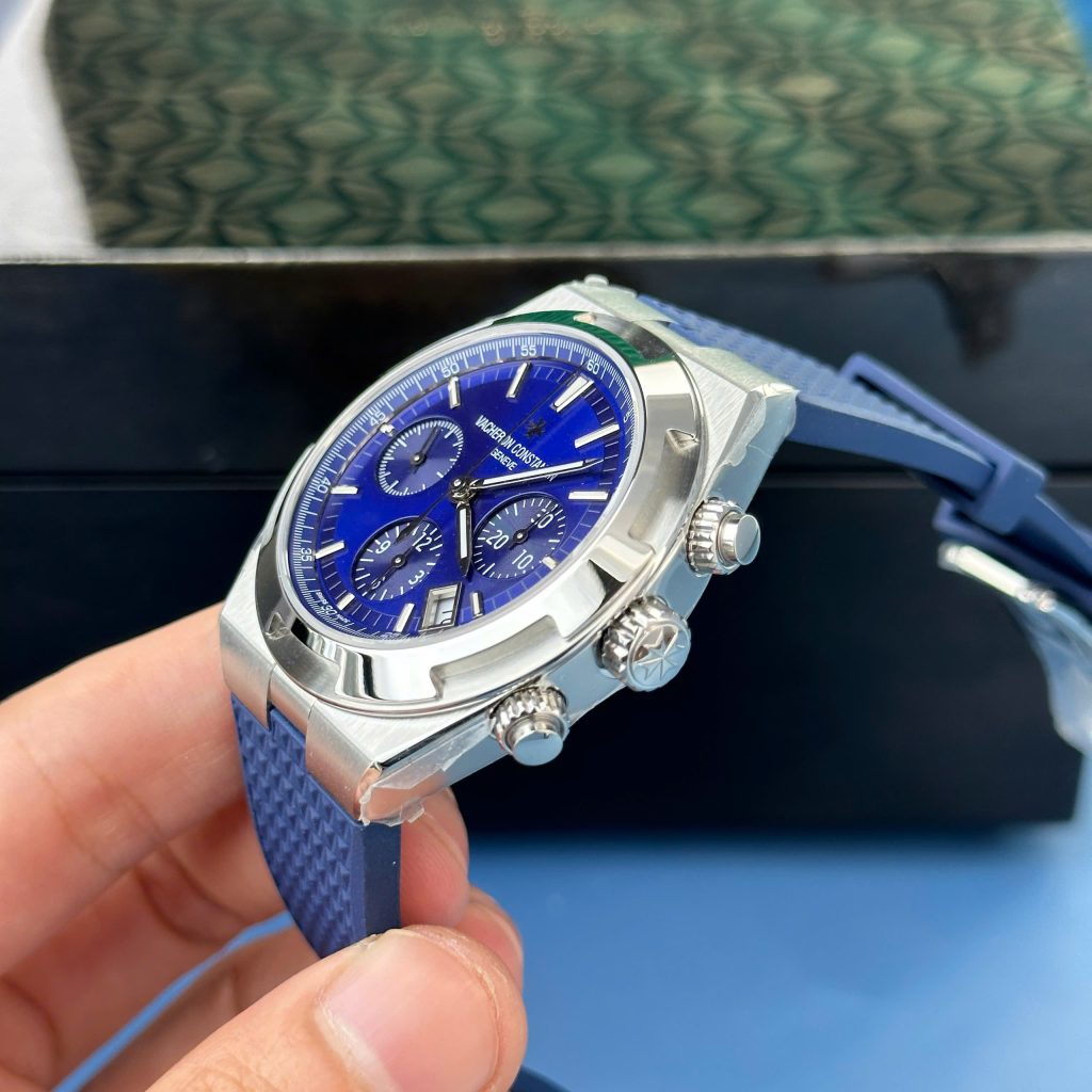 Vacheron Constantin Overseas 5500V Chronograph Replica Watches Blue Dial 8F Factory 42 (2)