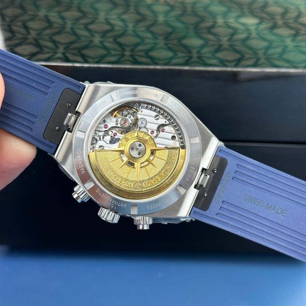 Vacheron Constantin Overseas 5500V Chronograph Replica Watches Blue Dial 8F Factory 42 (2)