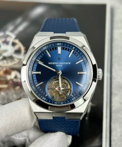 Vacheron Constantin Overseas Tourbillon 6000V Blue Rubber Strap Replica 42 (1)