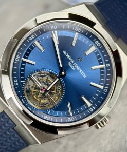 Vacheron Constantin Overseas Tourbillon 6000V Blue Rubber Strap Replica 42 (1)