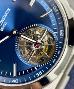 Vacheron Constantin Overseas Tourbillon 6000V Blue Rubber Strap Replica 42 (1)