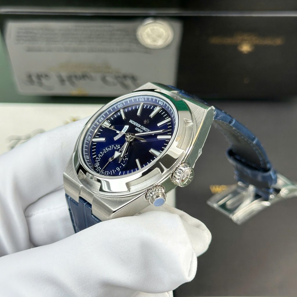 Vacheron Constantin Replica Watches Overseas Dual Time 7900V Blue Dial PZ Factory 41mm (2)