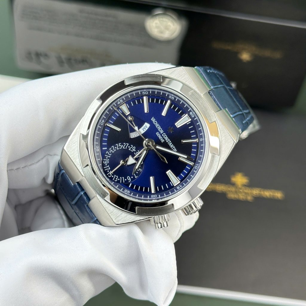 Vacheron Constantin Replica Watches Overseas Dual Time 7900V Blue Dial PZ Factory 41mm (2)