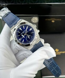 Vacheron Constantin Replica Watches Overseas Dual Time 7900V Blue Dial PZ Factory 41mm (2)