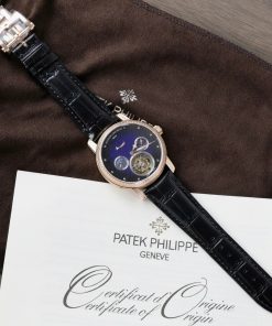 Vacheron Constantin Traditionnelle Tourbillon Replica 11 Watch Black Leather Strap 42mm (2)