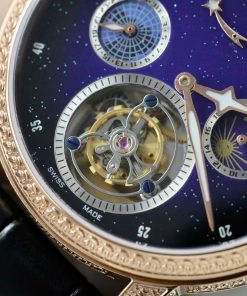 Vacheron Constantin Traditionnelle Tourbillon Replica 11 Watch Black Leather Strap 42mm (2)