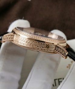 Vacheron Constantin Traditionnelle Tourbillon Replica 11 Watch Black Leather Strap 42mm (2)