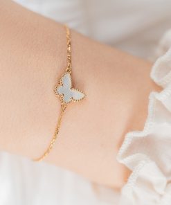 Van Cleef & Arpels Alhambra Butterfly Bracelet Custom Yellow Gold 18k (2)