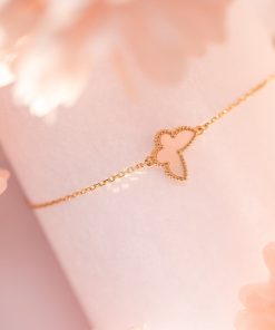 Van Cleef & Arpels Alhambra Butterfly Bracelet Custom Yellow Gold 18k (2)