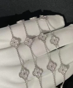 Van Cleef & Arpels Alhambra Women Bracelet White Gold Custom (2)