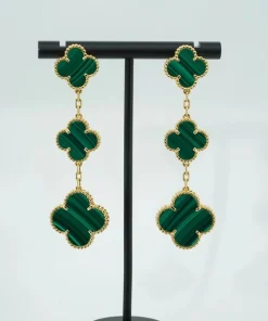 Van Cleef & Arpels Alhambra Women Earrings 18K Gold Custom (2)
