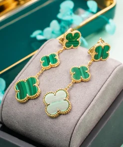 Van Cleef & Arpels Alhambra Women Earrings 18K Gold Custom (2)