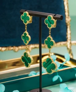 Van Cleef & Arpels Alhambra Women Earrings 18K Gold Custom (2)