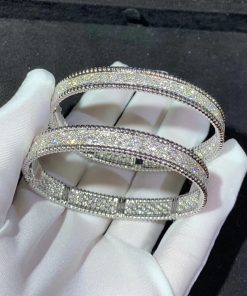 Van Cleef & Arpels Bracelet Custom Natural Diamond 18K White Gold (2)