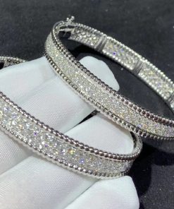Van Cleef & Arpels Bracelet Custom Natural Diamond 18K White Gold (2)