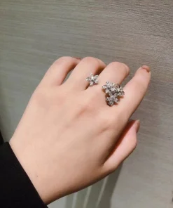 Van Cleef & Arpels Flora Frivole Rings Custom Diamond Rose Gold 18K (2)