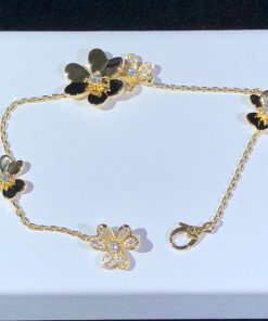 Van Cleef & Arpels Frivole Bracelet Custom 18K Gold Natural Diamond (2)