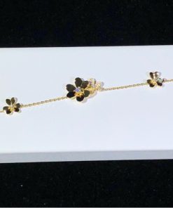 Van Cleef & Arpels Frivole Bracelet Custom 18K Gold Natural Diamond (2)