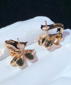 Van Cleef & Arpels Frivole Earring Remake Natural Diamond 18K Rose Gold (2)