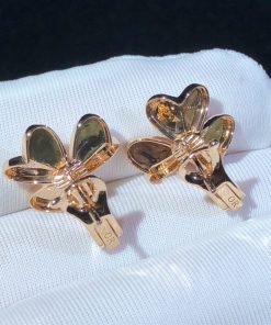 Van Cleef & Arpels Frivole Earring Remake Natural Diamond 18K Rose Gold (2)