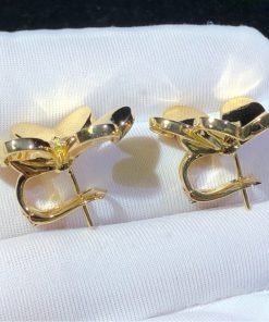 Van Cleef & Arpels Frivole Earrings Remake Natural Diamond 18K Gold (2)