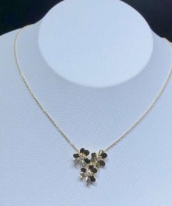 Van Cleef & Arpels Frivole Necklace 3 Motifs Natural Diamond 18K Gold Remake (2)
