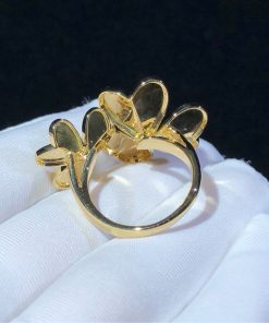 Van Cleef & Arpels Frivole Rings 2 Motifs Natural Diamond 18K Gold Custom (2)