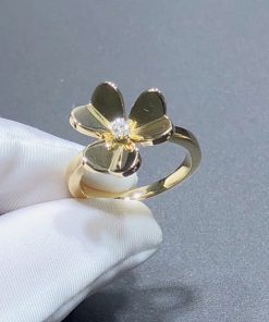 Van Cleef & Arpels Frivole Rings Natural Diamond 18K Gold Custom (2)