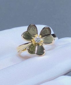Van Cleef & Arpels Frivole Rings Natural Diamond 18K Gold Custom (2)