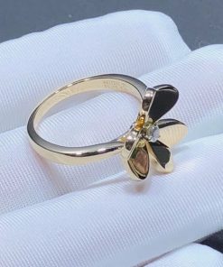 Van Cleef & Arpels Frivole Rings Natural Diamond 18K Gold Custom (2)