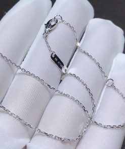 Van Cleef & Arpels Frivole Womens Necklace Custom Natural Diamond 18K White Gold (2)