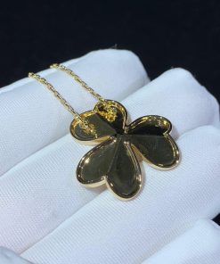 Van Cleef & Arpels Frivole Womens Necklace Natural Diamond 18K Gold Custom (2)