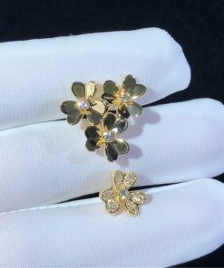 Van Cleef & Arpels Frivole Womens Ring Natural Diamond 18K Gold Custom (2)