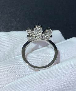 Van Cleef & Arpels Frivole Womens Rings Natural Diamond 18K White Gold Custom (2)