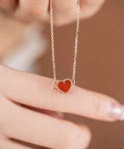 Van Cleef & Arpels Heart Shape Alhambra Bracelet Custom Rose Gold 18k (2)