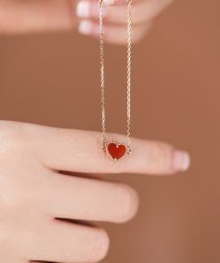 Van Cleef & Arpels Heart Shape Alhambra Bracelet Custom Rose Gold 18k (2)