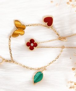 Van Cleef & Arpels Lucky Alhambra Bracelet 4 Motifs Gold 18k Custom Jewelry (2)