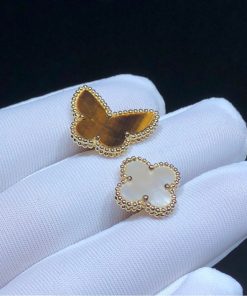 Van Cleef & Arpels Lucky Alhambra Rings Remake 18K Gold Mother Of Pearl (2)