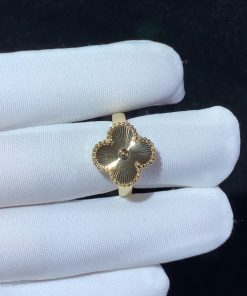 Van Cleef & Arpels Magic Alhambra Womens Ring Custom 18K Gold (2)