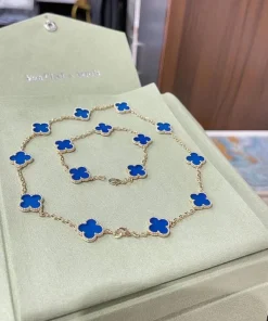 Van Cleef & Arpels Necklace And Bracelet Set Custom Rose Gold 18K (2)