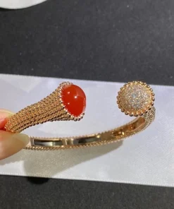 Van Cleef & Arpels Perlée Couleurs Bracelet Custom Diamond 18K Rose Gold (2)